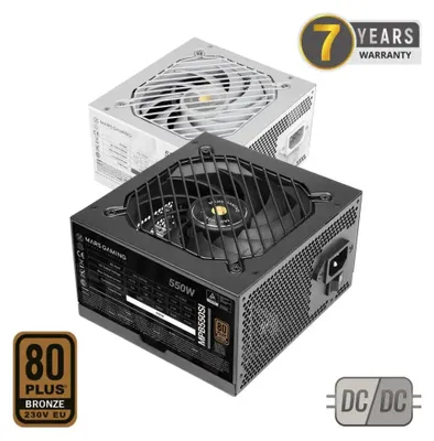 Produktbild von Mars Gaming MPB550SI, 550 W, 220 - 240 V, 47 - 63 Hz, 5 A, Aktiv, 100 W