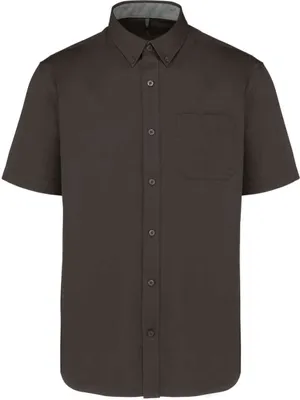 Produktbild von Kariban Herren Hemd Poloshirt Kurzarm T-Shirt Businesshemd Basic, Größe:4XL, Farbe:Dark Grau