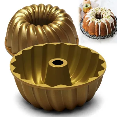 Immagine prodotto di Stampo per gugelhupf antiaderente in lega di alluminio, color oro