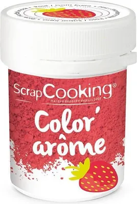 Obrázok produktu pre ScrapCooking 190243, Prášok, Ružová, Umelé potravinárske farbivo, Strawberry, 10 g, Plastová nádoba