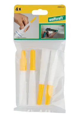 Obrázek produktu pro Wolfcraft 4x hroty na kartuše s nasazovacími uzávěry 4365000