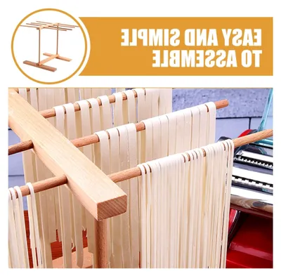 Produktbild von Nudeltrockenständer Kompakter Küchen Nudelständer Stabiler Wiederverwendbarer Pasta Trockner für Frische Hausgemachte Nudeln