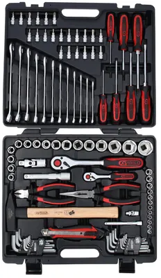 Productafbeelding van KS Tools universele gereedschapset, 97-delig, 1/4", 3/8" en 1/2", modelnummer 917.0797