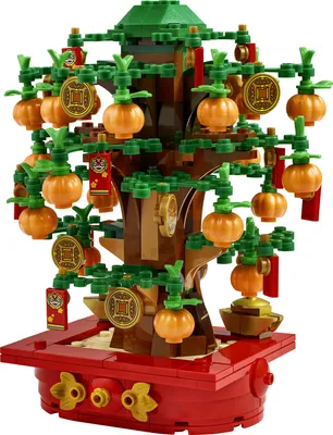 Produktbild von LEGO Glückskastanie, Bauset für Kinder ab 9 Jahren, Mondneujahrsgeschenk für Jungen und Mädchen, Set für Rollenspiele, Festtagsdeko, Wohn-Deko, Tischschmuck 40648