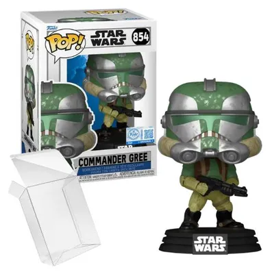 Imagen del producto de Funko Pop! Star Wars: Las Guerras Clonadas - Comandante Gree #854, edición exclusiva de Funko