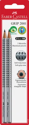 Zdjęcie produktu dla FABER-CASTELL Bleistift Grip 2001 HB 2x BK