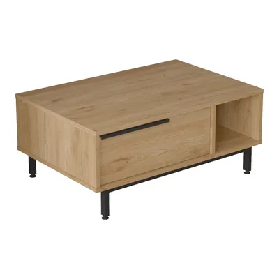Obrázek produktu pro Konferenční stolek „Majaajoå“ s výklopnými dvířky, 90 x 60 x 38 cm, vzhled dubu