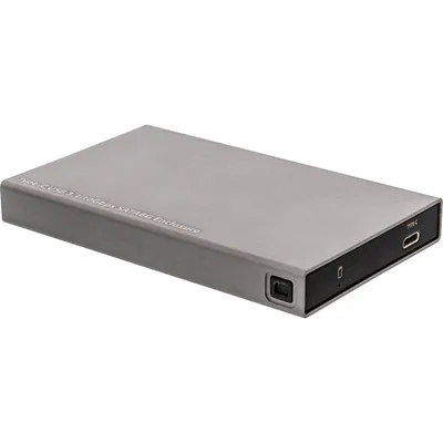 Produktbild von InLine USB 3.1 Gehäuse für 6,35cm (2,5") 6G SATA-Festplatte / SSD, USB-C Buchse, HDD / SSD-Gehäuse, 2.5", Serial ATA III, Hot-Swap, USB Anschluss, Schwarz