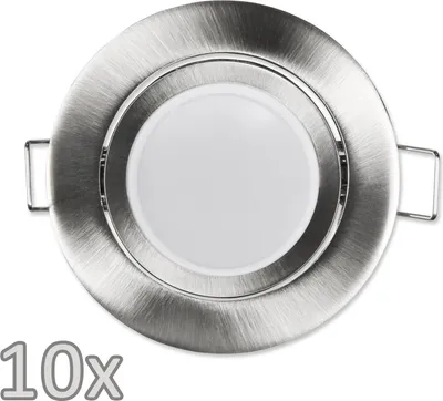 Produktbild von Einbauleuchten-Set McShine 10xRahmen 10xLED-Modul 5W 440lm 230V schwenkbar