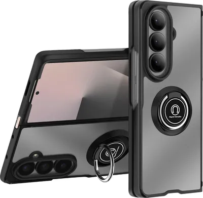 Obrázok produktu pre Avizar, Samsung Galaxy Z Fold 7 Skladacie puzdro s magnetickým krúžkom, čierne