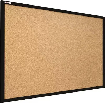 Produktbild von Pinnwand mit schwarzem Naturholzrahmen 120x90cm
