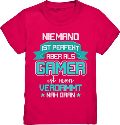 Produktbild von Gamer Kinder T-Shirt – Sorbet / 122/128 (7-8)