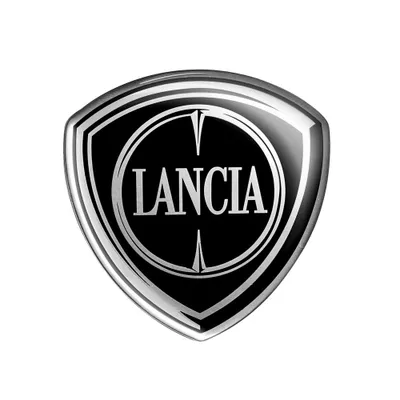 Produktbild von Lancia 3D Aufkleber Ersatzteil Logo Offizielles Wappen, Vorne Schwarz