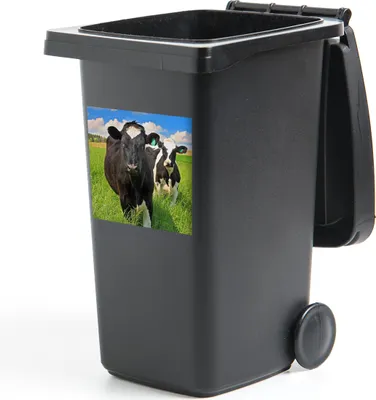 Produktbild von MuchoWow® Mülltonnenaufkleber Kuh - Gras - Natur - Tiere 40x40 cm - Abfall-Aufkleber - Container - für Abfallcontainer