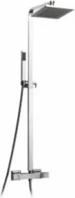Produktbild von Demm Duschsystem mit Thermostat mit Handbrause und eckigem Brausekopf 20cm 15 x 1, 29440.024.C