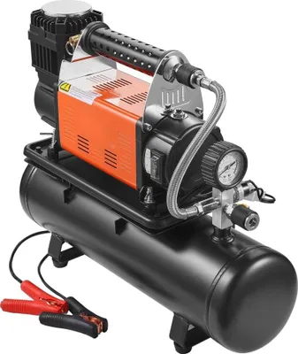 Zdjęcie produktu dla Przenośna pompa powietrza kompresor 6L zbiornik - pompka do opon 6.35CFM 150PSI - wydajna sprężarka powietrza - idealna do samochodów i motocykli