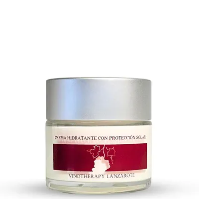 Image de Crème hydratante Vinotherapy Aloe Plus Lanzarote 50 ml. Crème hydratante pour les soins quotidiens du visage Vinotherapy Lanzarote.