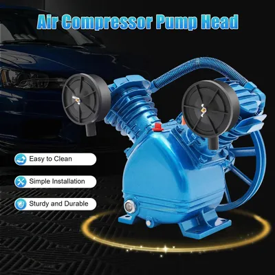 Obrázok produktu pre Kompresor – dvojvalcová pumpa typu V – odstredivá pumpa – dieselový motor – 220 V – modrá farba