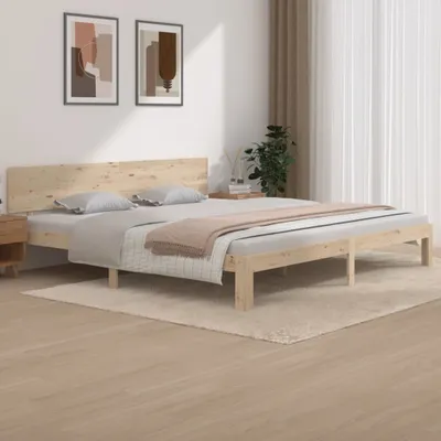 Immagine prodotto di Maison Exclusive - Letto in legno massello di pino 200x200 cm