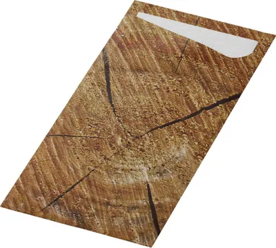Produktbild von Duni Serviettentaschen Wood 190x85mm 100 Stück