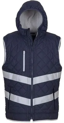 Produktbild von Yoko - "Kensington" Weste für Herren/Damen Uni, mit Kapuze LT5242 (S) (Marine)