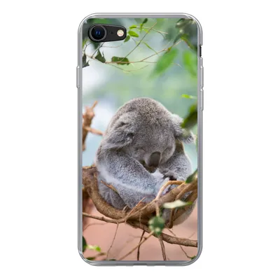 Produktbild von MuchoWow® Handyhülle Schutzhülle Hülle für iPhone 7 Koala - Äste - Schlaf - Kinder - Jungen - Mädchen Silikon Softcase Handy Hülle - Kartenhalter