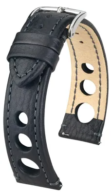 Zdjęcie produktu dla Pasek do zegarka HIRSCH RALLY czarny szybkie zwalnianie 22 mm