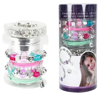 Produktbild von Kinder Armband Set mit Perlen und Schnüre