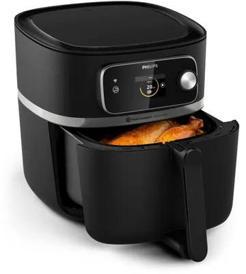 Productafbeelding van Philips Airfryer XXL 7000-serie, heteluchtfriteuse, bediening via app, 2,0 kg, intuïtief display, zwart (HD9880/90)
