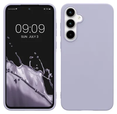 Produktbild von kwmobile Handyhülle für Samsung Galaxy A55 5G Hülle - TPU Case - Kabelloses Laden - Schutzhülle Cover in Pastell Lavendel