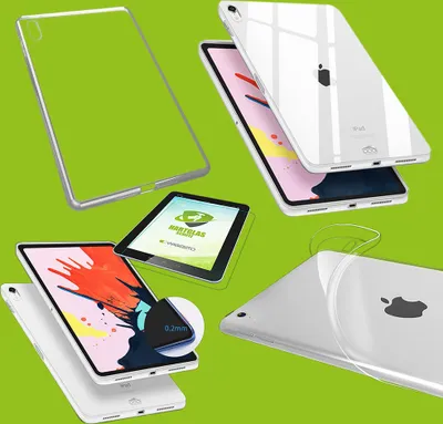 Immagine prodotto di Per Apple iPad 10,2 pollici 2019 / 2020 / 2021 7° / 8° / 9° generazione Custodia trasparente Cover + H9 vetro temperato