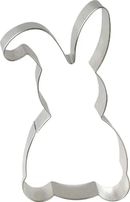 Produktbild von Dr. Oetker Ausstecher "Hase stehend groß", Keks- und Plätzchenform aus der Serie "Goldiges Ostern" (Farbe: Silber)