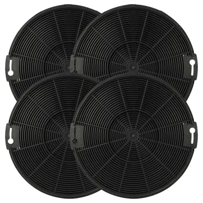 Produktbild von vhbw 4x Aktivkohlefilter Ersatz für FABER 112.0254.245, 112.0067.944 für Dunstabzugshaube - 15 cm