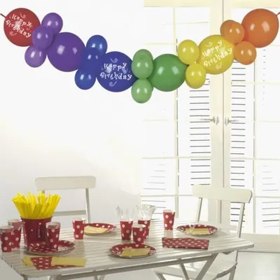 Produktbild von Ballongirlande 2 m "Happy Birthday"