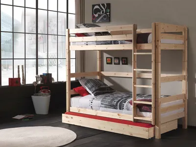 Produktbild von Vipack Etagen-Hochbett Pino 180 cm Höhe inkl. Bettschublade