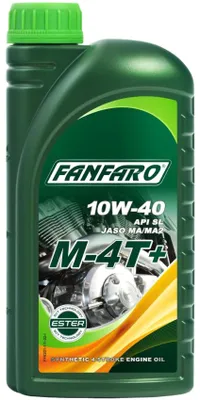 Produktbild von FANFARO M-4T+ für 10W-40 1 Liter Motoröl Motorenöl Teilsynthetisch Öl Motorradöl Motorbike