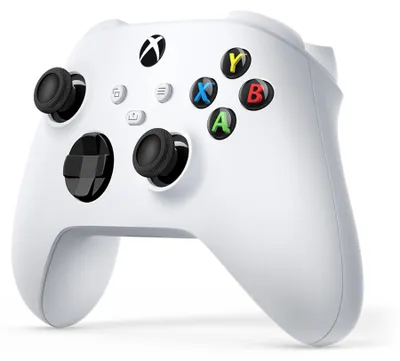 Produktbild von Microsoft Xbox Wireless Controller White, Gamepad, Xbox Series S, Xbox Series X, Xbox One, Xbox One S, Xbox One X, Schaltfläche Zurück, D-Pad, Menü-Taste, Modus-Taste, Schaltfläche Optionen, Schaltfläche..., Analog / Digital, Verkabelt & Kabellos, Bluetooth/USB