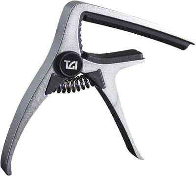 Imagen del producto de Ceja para guitarra acústica, color plateado, ajustable, para guitarras