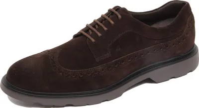 Produktbild von G4760 scarpa derby uomo HOGAN H393 braun Wildleder Schuhe Mann