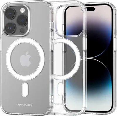 Image de Coque magnétique pour MagSafe SPACECASE Clear Mag pour iPhone 14 Pro Max Transparent