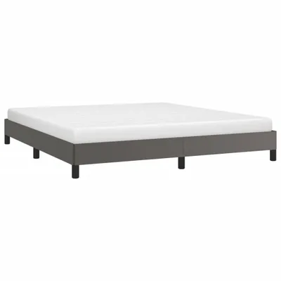 Produktbild von "SALE 2026"Klassische Betten - Grau Bettgestell - Doppelbett Grau 160x200cm Kunstleder Stabli Möbel1919023