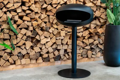 Produktbild von La Fuego – -Ethanol Kamin – Atlas – Freistehend – Mattschwarz – 55 cm Durchmesser