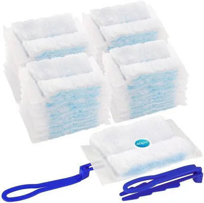 Image de Kit pour aspirateur - 40 lingettes amovibles avec poignées - adapté aux aspirateurs