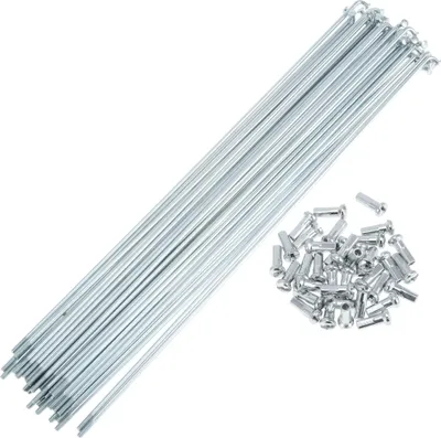 Produktbild von 36 Set 13G Fahrradspeichen 245mm Fahrradrad Speichen Verzinkter Kohlenstoffstahl Silberton