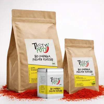 Produktbild von Tasty Pott  Paprikapulver edelsüß - im Beutel - 500g