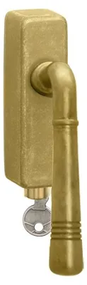 Produktbild von Berlin Fenstergriff R716 Ghidini M3 Messing natur abschließbar