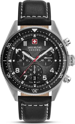 Produktbild von SWISS MILITARY HANOWA Herrenuhr Quarzuhr schwarz onesize Herren 43 SMWGC0003801, SMWGC0003802, SMWGC0003850