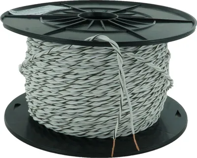 Produktbild von Verdrilltes Lautsprecherkabel 1,5 mm² Weiss – OFC Kupfer