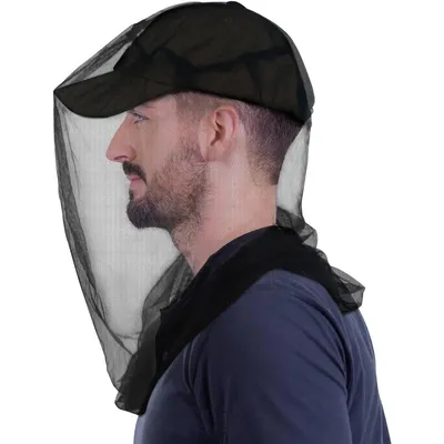 Produktbild von Mückennetz für Kopf & Hut – Insektenschutz Kopfnetz Feines Mesh für Camping, Wandern, Angeln & Garten