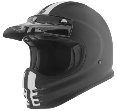Produktbild von Bogotto V381 Schergo Helm, schwarz matt/weiß, XS (53/54)